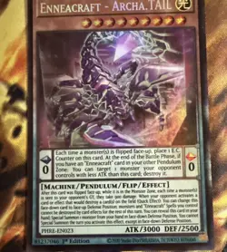 Yugioh! Enneacraft - Archa.TAIL (CR) PHRE-EN023 Collector's Rare 1st Edition NM - Image 2