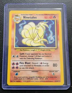 Pokemon TCG Ninetales Base Set Holo Unlimited Rare Card 12/102 - Image 3