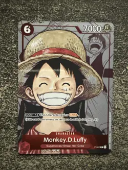 CARTE ONE PIECE - P - P-001 MONKEY D LUFFY FOIL - Image 1