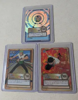 One Piece Hyper Battle Zoro Holo Set 3x C401 C492 S34 Bandai JPN MP - Image 1