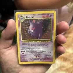 Pokemon TCG Gengar Fossil Holo Card 5/62 Unlimited Rare Vintage WOTC - Image 2
