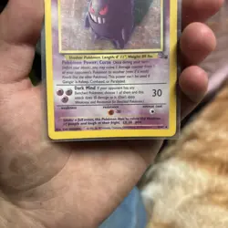 Pokemon TCG Gengar Fossil Holo Card 5/62 Unlimited Rare Vintage WOTC - Image 3