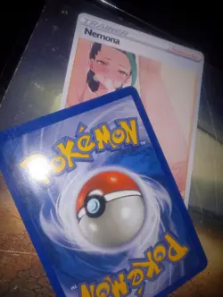 Waifu Nemona Leg Up Pokemon Card Glossy - Image 1