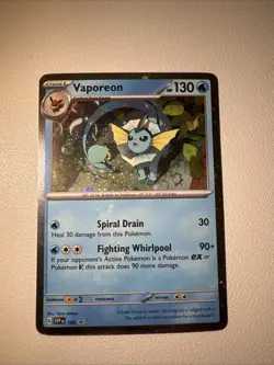 Vaporeon 168 Sv: Scarlet & Violet Promo Cards Holo - Image 1