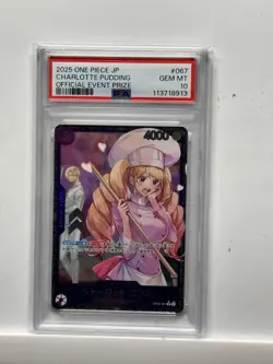 PSA10 Charlotte Pudding Flagship Best 8 One Piece Card Japanese - Image 1