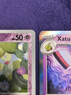 Natu Family Holo And Reverse Holo Paldean Fates 3x Pokemon Card Lot Near Mint - Image 4