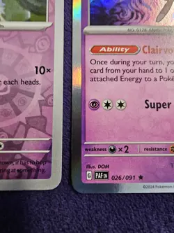 Natu Family Holo And Reverse Holo Paldean Fates 3x Pokemon Card Lot Near Mint - Image 5