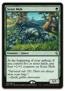 Scute Mob #22 (LP) Zendikar vs. Eldrazi DDP Magic MTG - Image 1
