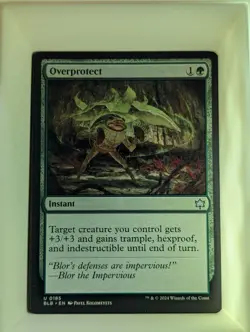 Overprotect 185 Uncommon Bloomburrow Magic: The Gathering Near Mint - Image 1