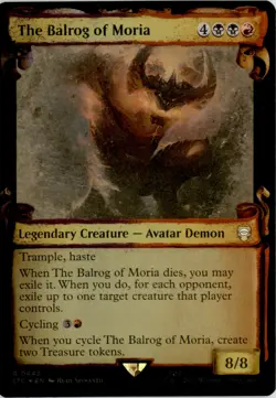 The Balrog of Moria (Showcase Scrolls) The Lord of the Rings: LTC Foil NM - Image 1