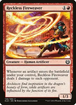 MTG Foil - Reckless Fireweaver - 126 / NM / English - Image 1