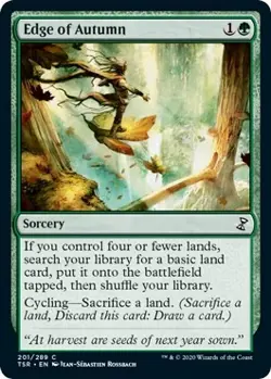 MTG Foil - Edge of Autumn - 201 / NM / English - Image 1
