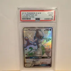 The Pokemon Company Mewtwo GX SV59/SV94 Hidden Fates Shiny Vault PSA 9 2019 - Image 1