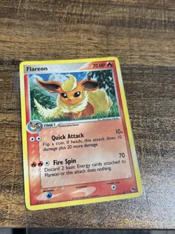 Nintendo Flareon 2/17 POP Series 3 Rare Holo 70 HP English 2006 Stage 1 - Image 2