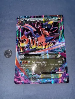 Pokemon TCG 2016 Mega Garchomp EX xy168 Jumbo Black Star Promo - Image 1