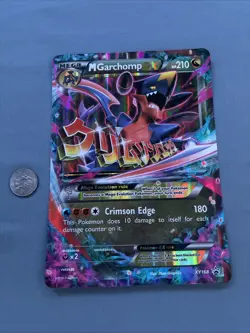 Pokemon TCG 2016 Mega Garchomp EX xy168 Jumbo Black Star Promo - Image 2