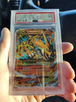 PSA 9 2014 Pokemon XY Flashfire M Mega Charizard EX 107/106 Full Art Holo Foil - Image 1