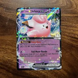 Pokemon TCG Lillie's Clefairy ex Full Art Holo Sv09 056/159 - Image 1