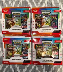 Pokemon First Partner Illustration Collection Series 2 Lot of 4! Sold Together. - Image 1