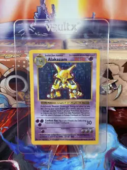 POKEMON 1999 BASE SET SHADOWLESS ALAKAZAM HOLO - NM - SEE VIDEO - Image 1