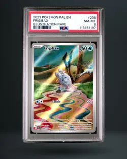 Pokemon Sv02: Paldea Evolved Frigibax Illustration Rare Holo 208/193 PSA 8 - Image 1