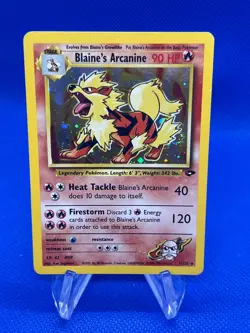 VTG 2000 Pokemon Gym Challenge Blaine’s Arcanine 1/132 Holo Rare NM - Image 1