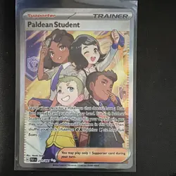 The Pokemon Company Paldean Student 231/091 SV: Paldean Fates Holo Full Art - Image 1