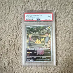 The Pokemon Company 2023 Pikachu 173/165 SV 151 Illus Rare Holo PSA 9 - Image 1
