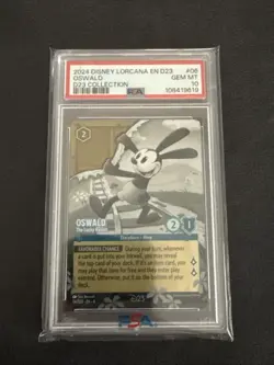 PSA 10 GEM MT OSWALD #06 THE LUCKY RABBIT 2024 DISNEY LORCANA EN D23 EXPO CARD - Image 1