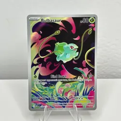 Bulbasaur 133/132 Mega Evolution Illustration Rare Full Art Pokemon TCG NM - Image 1