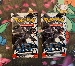 Pokemon TCG Black Bolt Booster Pack Lot of 2x - Image 1