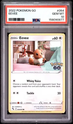 2022 Pokemon Go Eevee #054 PSA 10 GEM MINT - Image 1