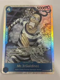 Mr.3 (Galdino) OP16-056 SR OP16 The Time of Battle One Piece NM - Image 1
