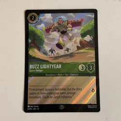 Lorcana Buzz Lightyear Space Ranger 57/204 Storyborn Emerald Disney AMC Promo - Image 2