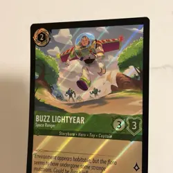 Lorcana Buzz Lightyear Space Ranger 57/204 Storyborn Emerald Disney AMC Promo - Image 4