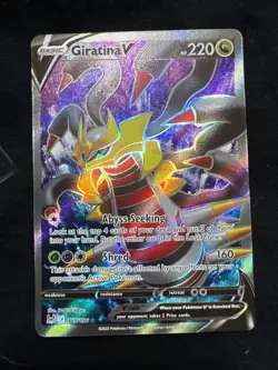 Pokemon TCG Giratina V 185/196 Swsh11: Lost Origin Ultra Rare Full Art Holo -NM - Image 1
