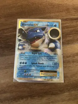 Pokemon TCG XY Evolutions Blastoise EX NM 21/108 Ultra Rare Holo Card - Image 1