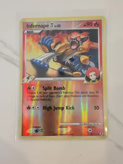 Pokemon Card Rising Rivals Infernape 43/111 LV.55 Reverse Holo - LP/NM - Image 1