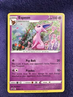 Lot Of 5x Promo Pokemon Trading Cards, Snorlax Espeon Pikachu Grookey And Eiscue - Image 3