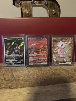 Pokemon 151 UPC Promo Card Set Mew Mewtwo Metal SVP 052 053 Scarlet Violet - Image 1