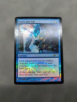 Show and Tell Foil Judge Promo MTG EDH Magic The Gathering Blue - Image 1