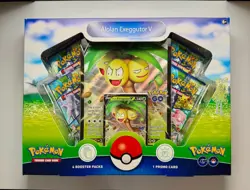 Pokemon GO Alolan Exeggutor V Box Sealed Promo Jumbo Card 4 Packs - Image 1