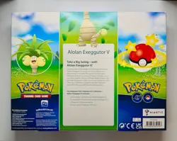 Pokemon GO Alolan Exeggutor V Box Sealed Promo Jumbo Card 4 Packs - Image 2