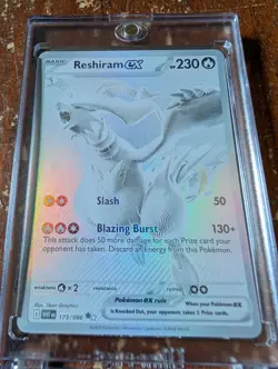Reshiram Ex BWR 173/086 White Flare 2025 Pokeman Card NM Secret Rare - Image 1