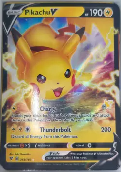 Pokemon Pikachu V #43 Card Game TCG CCG Nintendo - Image 1
