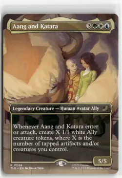 Aang and Katara Borderless Avatar The Last Airbender Scene Box MTG NM - Image 1