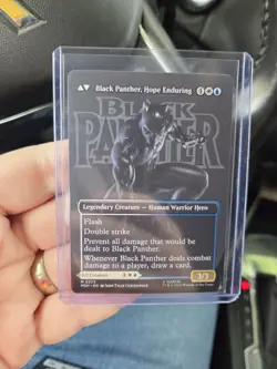 MTG Marvel Super Heroes Black Panther 2 Sided Card M0373 Hope Enduring King... - Image 1