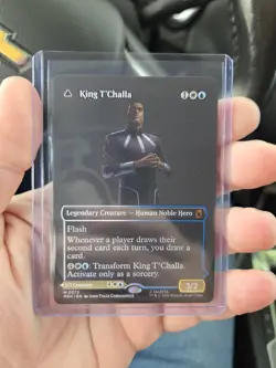 MTG Marvel Super Heroes Black Panther 2 Sided Card M0373 Hope Enduring King... - Image 2
