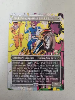 Nick Fury, Agent of S.H.I.E.L.D. (314) - Borderless MTG - Marvel Super Heroes - Image 1