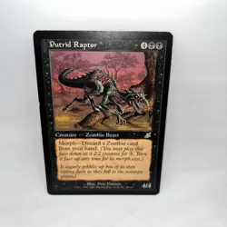 Putrid Raptor 71 Uncommon Scourge Magic: The Gathering Moderately Played - Image 1